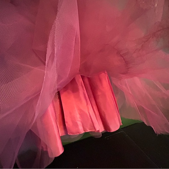 CHERRY FIZZ Incredible Vintage 1950s Pink Tulle + Satin Party Dress sz XS - Picture 8 of 16